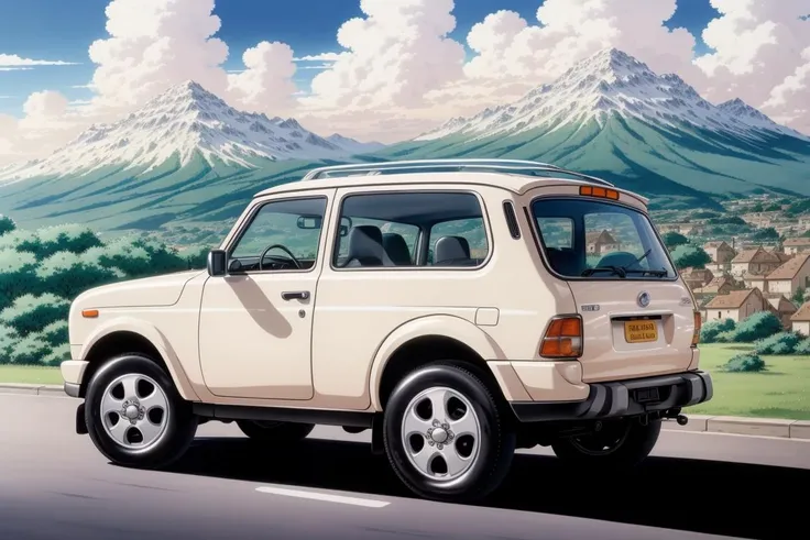 (anime), (illustration), cartoon, detailed, <lora:NIVARBN:.7> NIVARBN masterpiece,best quality,official art,extremely detailed CG unity 8k wallpaper,illustration, vehicle focus, road, <lora:urushisato:.5> ((urushisato)) (((detailed background))), cute, funny, centered, award winning watercolor pen illustration, detailed, disney, isometric illustration, drawing, by Stephen Hillenburg, Matt Groening, Albert Uderzo