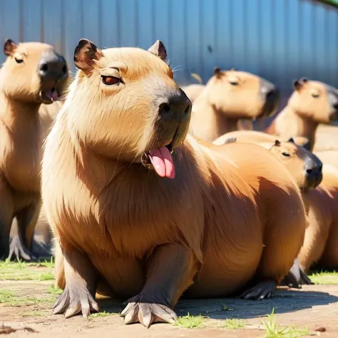 <lora:add_brightness:0.5><lora:add_detail:0.5><lora:capi:1> capybara, <lora:tgout:0.5>TGOUT, TONGUE OUT, TONGUE,