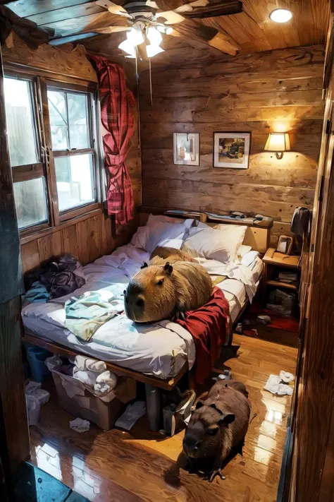 <lora:add_brightness:0.5><lora:add_detail:0.7> <lora:capi:1><lora:LoveHotelV7_1.0_MIDD_Resize_DIM8:0.6>
(capybara:1.3)masterpiece, best quality, ultra-detailed, illustration,
lovehotel, LHbedpanel, bed, pillow, table, couch, indoors, phone, tissue box, wooden floor, cushion, ceiling light,