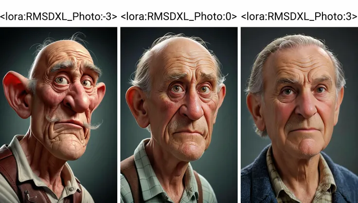 a <lora:RMSDXL_Photo:-3> expressive caricature in pixar style unreal charming seemingly mischievous irritated very old man with deep wrinkles, portrait, cartoon art style trending on artstation, sharp focus, studio photo, intricate details, highly detailed, by greg rutkowski