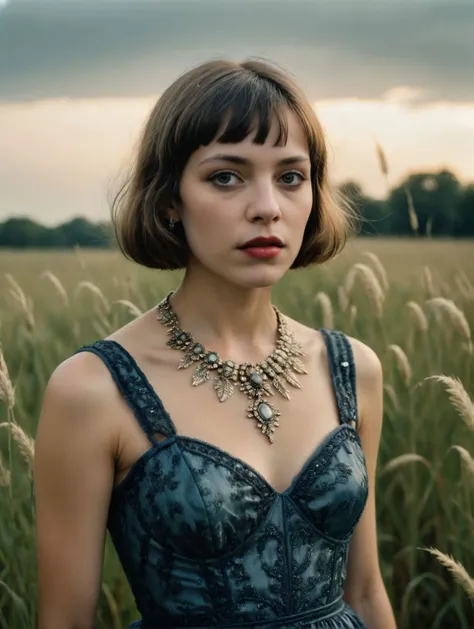 high fashion photo by Diane Arbus
Michle Mercier,
as a fearless dreamer styled by Alexander McQueen
in a field of tall grass
bokeh blur, selective focus, intricate detail, cinematic, atmospheric, Digital Cinema Ranger, 8k
<lora:repair_slider:1>
<lora:add-detail-xl:1>
<lora:xl_more_art-full_v1:0.5>