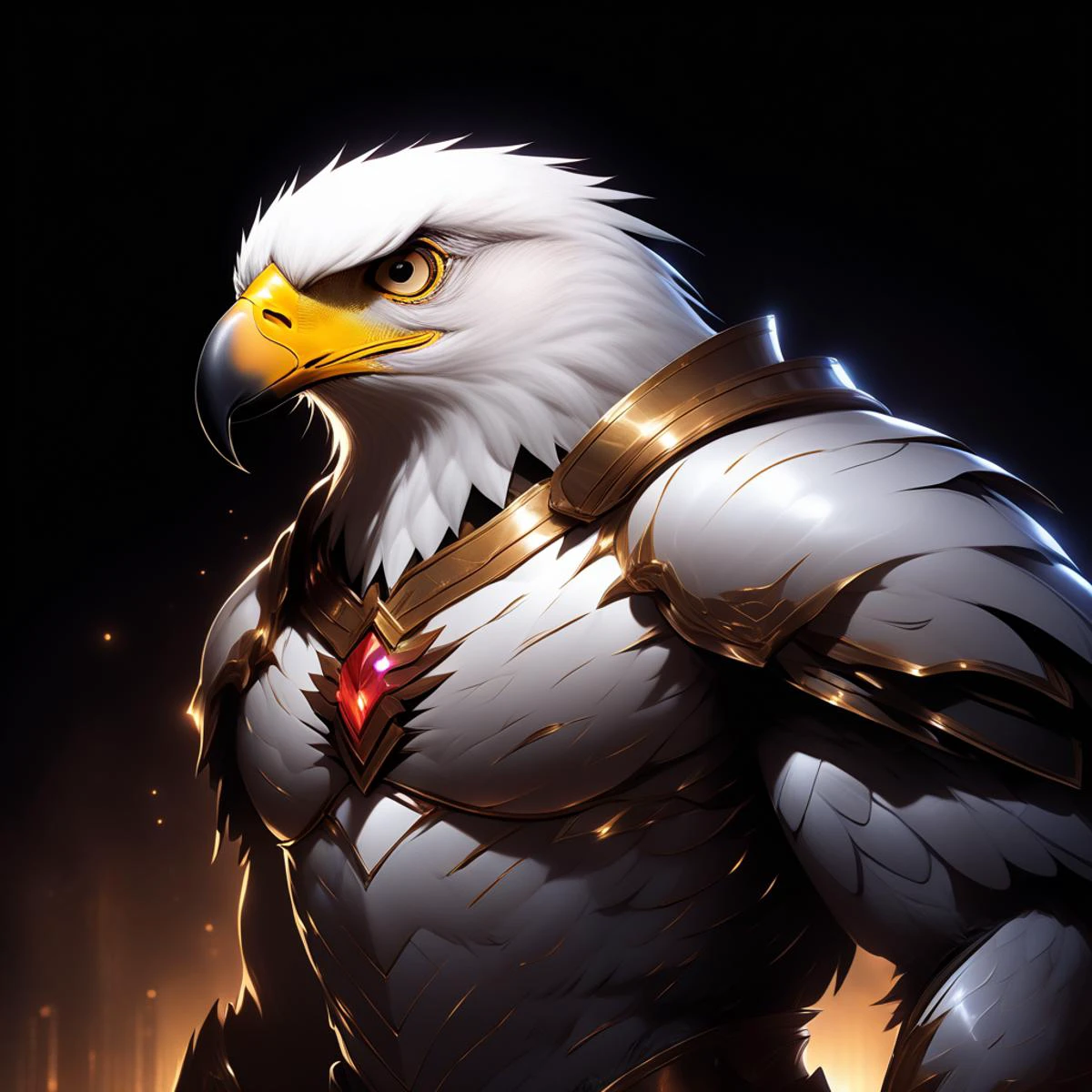 score_9, score_8_up, score_7_up,
side lighting, rim lighting, cinematic lighting, spectacled light, In'ei, chiaroscuro, 8K CGI digital illustration, shiny emphasis lines,
(character is (eagle, golden beak, shiny emphasis lines, main boss, evil supervillain, embodiment of genetic perfection, colored lines, detailed eyes, perfect eyes, God of homosexuality and sin, male focus, celestial palace, anthropornorphic, Male, furry, High quality, clear, high resolution, invulnerable, invincible, hyper healing factor, hyper intelligence, side view, wide thick chest, thick arms, large shoulders, thick thighs, full body shot, hyper detailed, robot, )),
subsurface scattering, Photorealistic, Hyperrealistic, analog style, realistic, film photography, detailed background,
((in the style of and art by jiandou, darkgem, ruaidri, yupa, kiyosan, Pino Daeni, Raphael, Leonardo da Vinci, Frank Lloyd Wright, James Gurney, Thomas Kinkade, Midjourney, )),
<lora:ANN01:0.85>  <lora:[XL]Demon_Legion:0.5>  <lora:dark_weather:2.8>