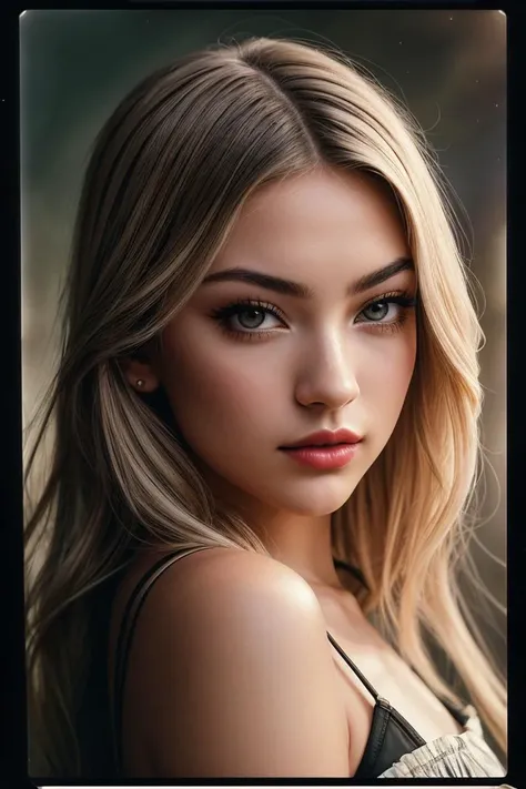 photo of beautiful (l1lyr0wland-125:0.99), a woman in a (movie premiere gala:1.1), wearing yellow (maid:1.1), ((polaroid frame, tintype)), ((Fantasy Astronomy:1.1)), (makeup, painted lips), modelshoot style, (extremely detailed CG unity 8k wallpaper), professional majestic (photography by edward weston:1.1), (Canon EOS M6 Mark II Mirrorless Camera), 24mm, exposure blend, hdr, faded, extremely intricate, High (Detail:1.1), Sharp focus, dramatic, soft cinematic light, (looking at viewer), (detailed pupils), (upper body), 4k textures, adobe lightroom, photolab, elegant, ((((cinematic look)))), soothing tones, insane details, hyperdetailed, low contrast