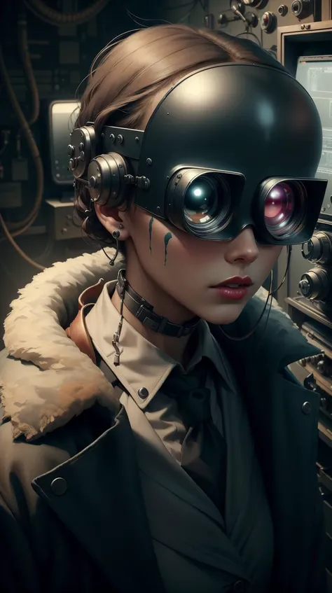<lora:SpyWorld50s:1>SpyWorld50s, spy-theme, Makeup, 50s style, secret tech, (Masterpiece:1.3) (best quality:1.2) (high quality:1.1)