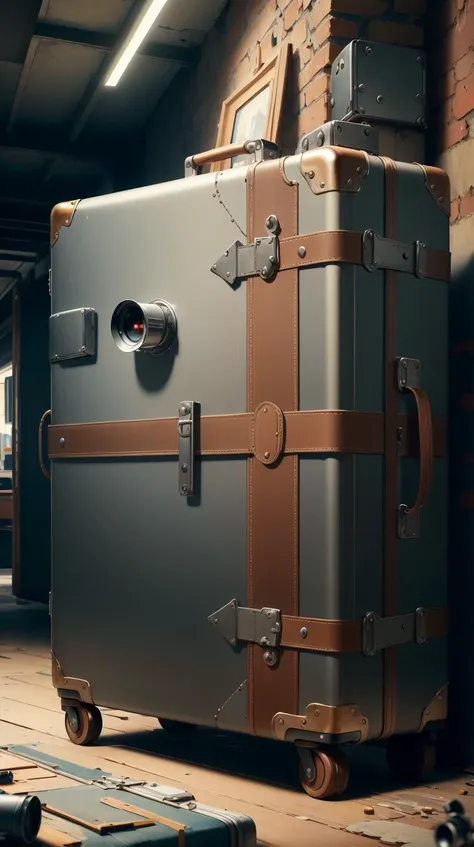 <lora:SpyWorld50s:1>SpyWorld50s, suitcase, (Masterpiece:1.3) (best quality:1.2) (high quality:1.1)