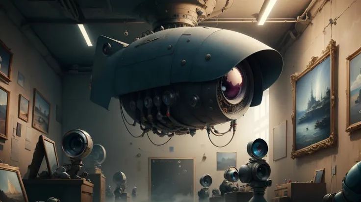 <lora:SpyWorld50s:1>SpyWorld50s, a museum exploring the fictional history of an advanced civilization on Venus, (Masterpiece:1.3) (best quality:1.2) (high quality:1.1)