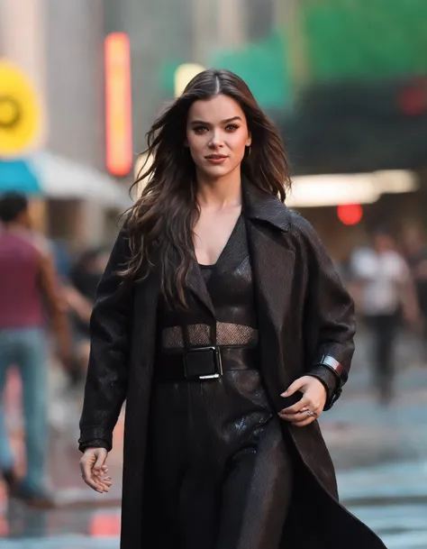 cinematic photo a girl (((ohwx woman))) by artgerm, photorealistic dramatic volumetric lighting ultra HD 8k high detail concept design 4K 3D unreal engine hyperrealism cyberpunk 2077 octane render in the style of blade runner and chrome 2 hardsurface scattering <lora:hailee_lora_sdxl_v1:1> . 35mm photograph, film, bokeh, professional, 4k, highly detailed