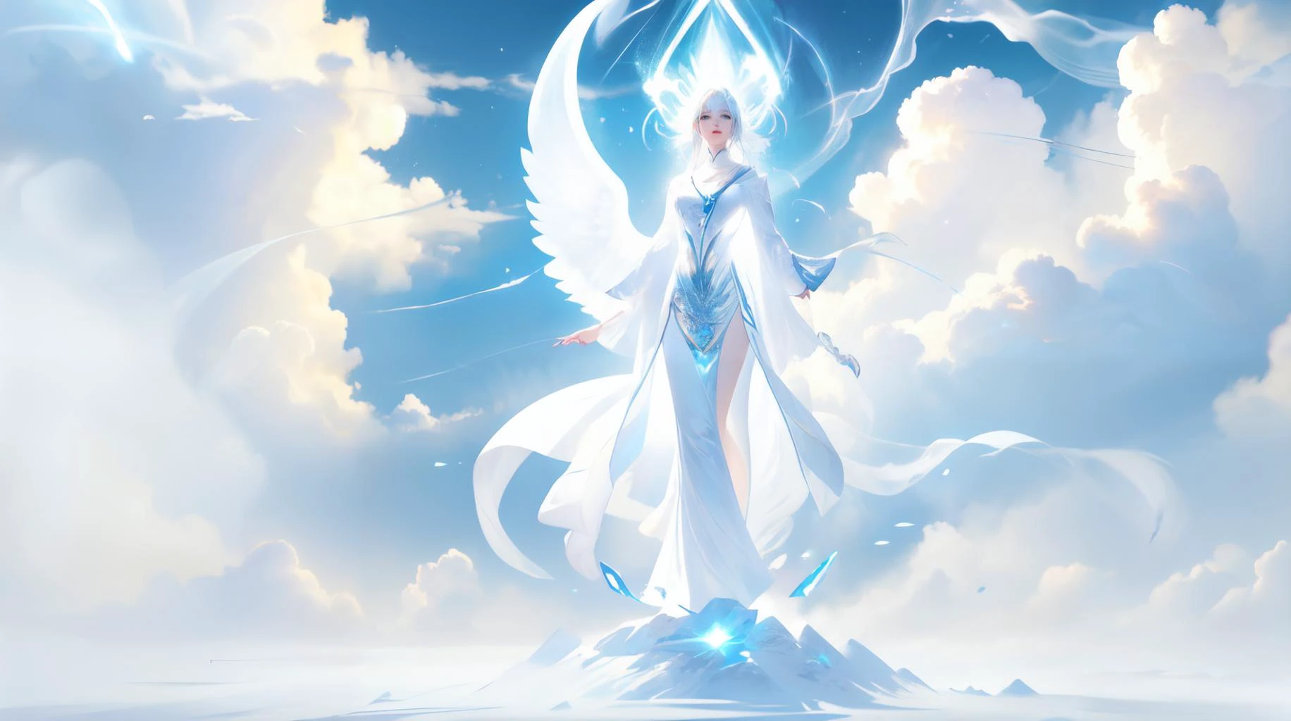 (masterpiece, best quality, fullscreen), [(full body:1.2)::0.2] portrait (photo of a ghostly energy [magical being:ghost:0.2]:1.4), aether energy leak, , <lora:EYES Fire:0.4> white fire, (ethereal Exquisite ghostly Skin texture:1.4), (humanoid body with Snail head:1.1), <lora:EFFECT DonMSp3ctr4l-000008:0.1> DonMSp3ctr4l, <lora:EFFECT ç»ªå¿-å·¨åå¤§å¤©ä½¿V2 angel:0.1> Angel, <lora:MONSTER Creature:0.2> creature, (solid light white ink clouds Flowing around:1.4), (Sacred and serene temples dedicated to spiritual enlightenment and worship background:1.2), (Thunderstorm lighting:1.2), <lora:EFFECT WorldofMist:0.2> worldofmist, <lora:EFFECT Tyndall effect_Light v1.1:0.1>, (pure white global tone:1.3), <lora:QUALITY Space - [Background] - Version 1:0.6>, , (look at the viewer:1.3), , <lora:SLIDER muscle_slider_v1:-0.5>,<lora:LIGHT epi_noiseoffset2:0.3>, <lora:QUALITY kkw-better-v1.0a:0.4>, (Full body Shot, Shallow Focus Shot, Low Angle Shot:[1.2:0.5:0.1]), heavily detailed, , (asymmetric composition:1.6), (sharp focus), <lora:EFFECT Magic card fakemtg_label:1> fakemtg, (no humans), tricate, elegant, highly detailed, digital painting, artstation, concept art, matte, sharp focus, illustration, hearthstone, art by Artgerm and Greg Rutkowski and Alphonse Mucha