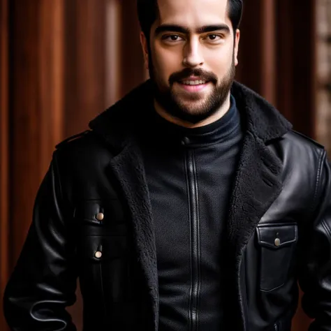 portrait of sks man with black leather jacket, middle body, 8k <lyco:locon_perfecteyes_v1_from_v1_64_32:0.75> <lora:fontanet:1>