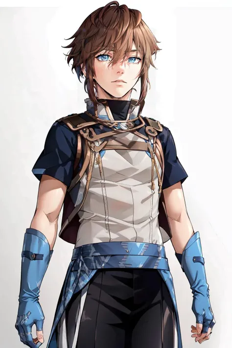 (masterpiece, best quality), intricate details,
1boy, brown hair, blue eyes, <lora:ArthurLora:0.8> Arthur,
<lora:obuniform:0.8> obuniform, blue skirt,