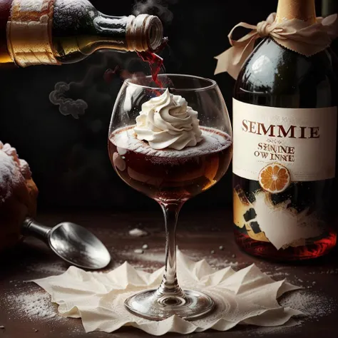 SemlaStyle wine glass <lora:SemlaStyle-000007:0.7>