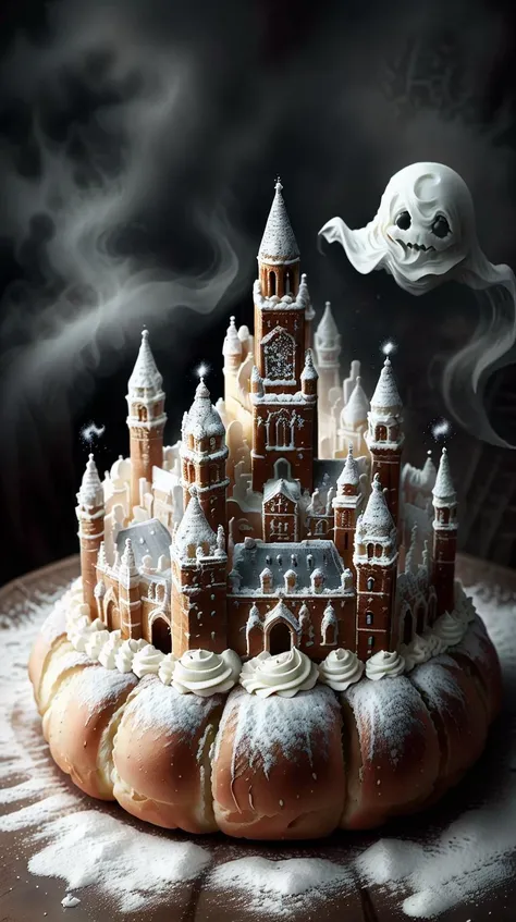 SemlaStyle a ghost haunting a castle <lora:SemlaStyle-000007:0.7>
