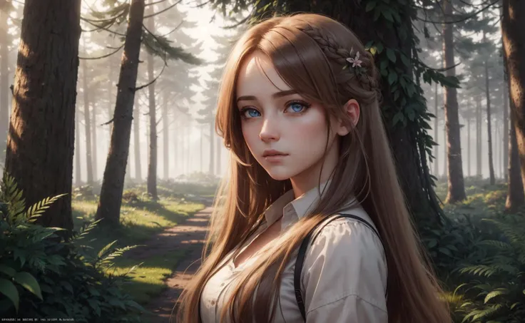 window, beautiful detailed eyes, award winning matte drawing cinematic lighting octane render unreal engine volumetrics dtx, (Clutter-Home, isometric 3d art, high quality), low-tied long hair, forest, colorful, strawberry blonde hair color, award winning photography, artstation hd, forest and trees on the foreground, fog, (extremely detailed CG unity 8k wallpaper), leica_style, beautiful 1girl, 8k, (dreamlike:0.8), masterpiece, long hair, RAW photo, dust, (best quality)