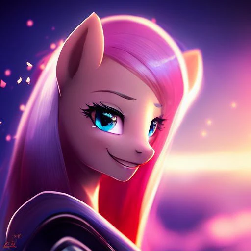 masterpiece, best quality, (pony),fluttershy, (masterpiece), wings,(8k), Smile, (raytracing), (best quality), (cinematic lighting), triadic lighting, (photo background), best quality, High Definition, light particles, highres, by wlop, artgerm, embellishments, safe