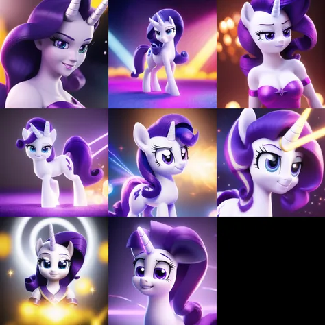 masterpiece, octane render of rarity, Smile, pony, inspiring,magical, focus on face, full body, 8k, vray, particles,
