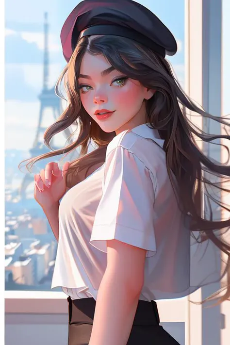 DEN_mialuna_OF,
in Paris wearing a (shirt:1.3) and (beret:1.2), france, (French:1.2), Paris, Eifel tower, scenic,
bokeh, f1.4, 40mm, photorealistic, raw, 8k, textured skin, skin pores, intricate details <lora:epi_noiseoffset2:1>, epiCRealism <lora:ClothingAdjuster3:-1>