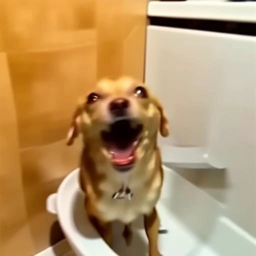 Dog head on a sexy woman perfect body in the shower and is naked and having sex with you