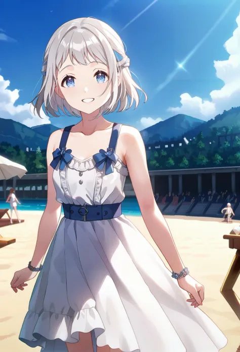 score_9, score_8_up, score_7_up, source_anime,masterpiece, best quality, high_resolution,8k,Perfect features, intricate details,
1girl,solo,katsuragi riiriya,sundress,
excited,,looking at viewer,beach,summe,crowd,outdoors,
<lora:gakuen-imPO-v1a:1>