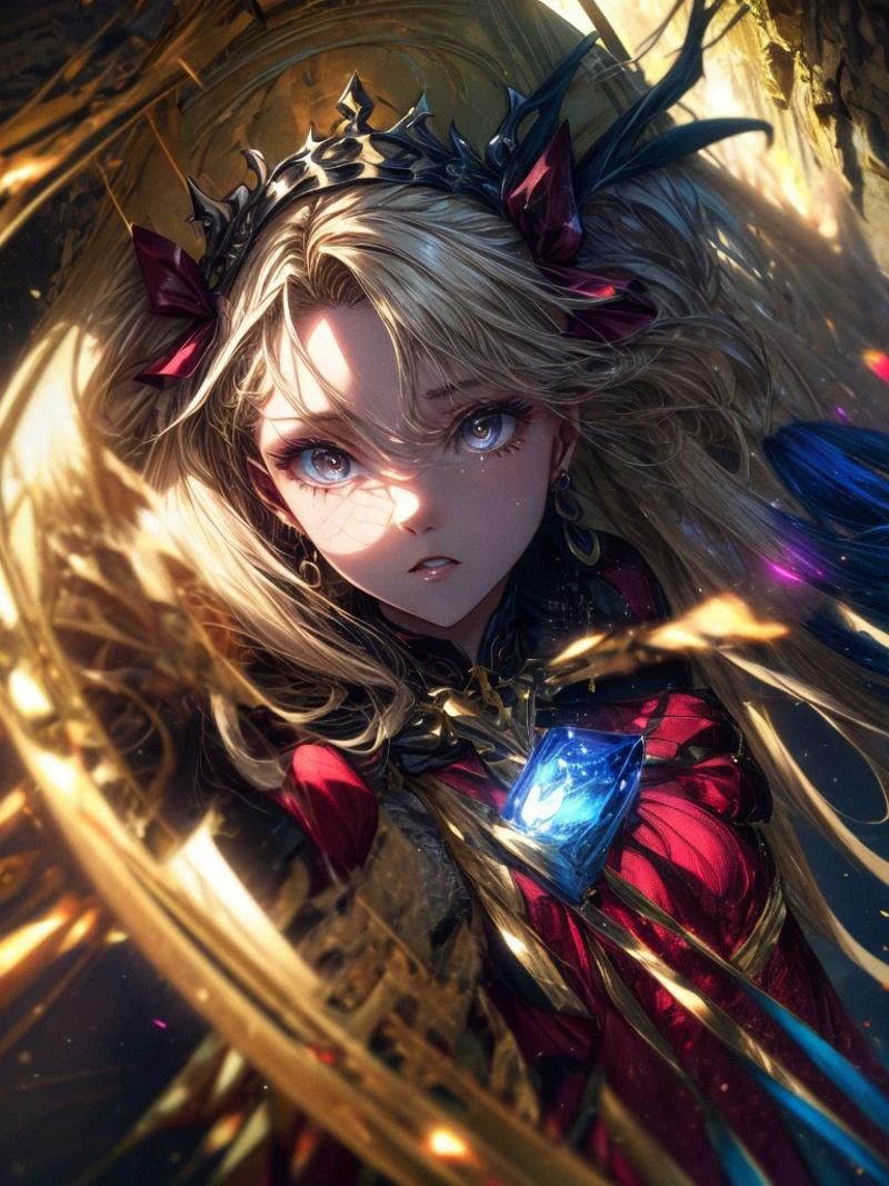 (ultra realistic 8k CG:1.2), (masterpiece:1.3), (absurdres:1.3), (unparalleled masterpiece,best quality:1.2),(extremely intricate:1.2),70mm telephoto lens,
(masterpiece:1.3), (absurdres:1.3), (best quality:1.3), (8K), ((perfect face)), detailed hands, detailed eyes, (vivid colors), (intricate details:1.3), vibrant colors, (ultra-detailed:1.3), ((dinamic lighting)), ((full body view))
dark scenery, indoors, wide cave, blue candlelight
<lora:more_details:0.7>, <lora:beautiful_detailed_eyes:0.7>,
FinalCostume, 3rd, , <lora:FGOEreshkigalv2:0.9>, <lora:add_detail:0.7>, <lora:beautiful_detailed_eyes:0.7>
