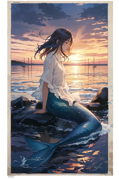 (masterpiece:1.2), highly detailed, 1GIRL, MERMAID, lying on rock on the center of sea NIGHT, GUST OF WIND <lora:LiquidClothesV2:0.75> liquid clothes, water <lora:LAS:0.5> CLOUD,COLORFUL <lora:Ambilight-pynoiseloha:0.5> AMBILIGHT <lora:LoCon_mermaid:0.5> mermaid <lora:Painted_poster_V1-000035_1_pp:0.75> Painted poster<lora:EF-GoodHands-beta2:0.5><lora:EF-GoodHands-beta2:0.5>