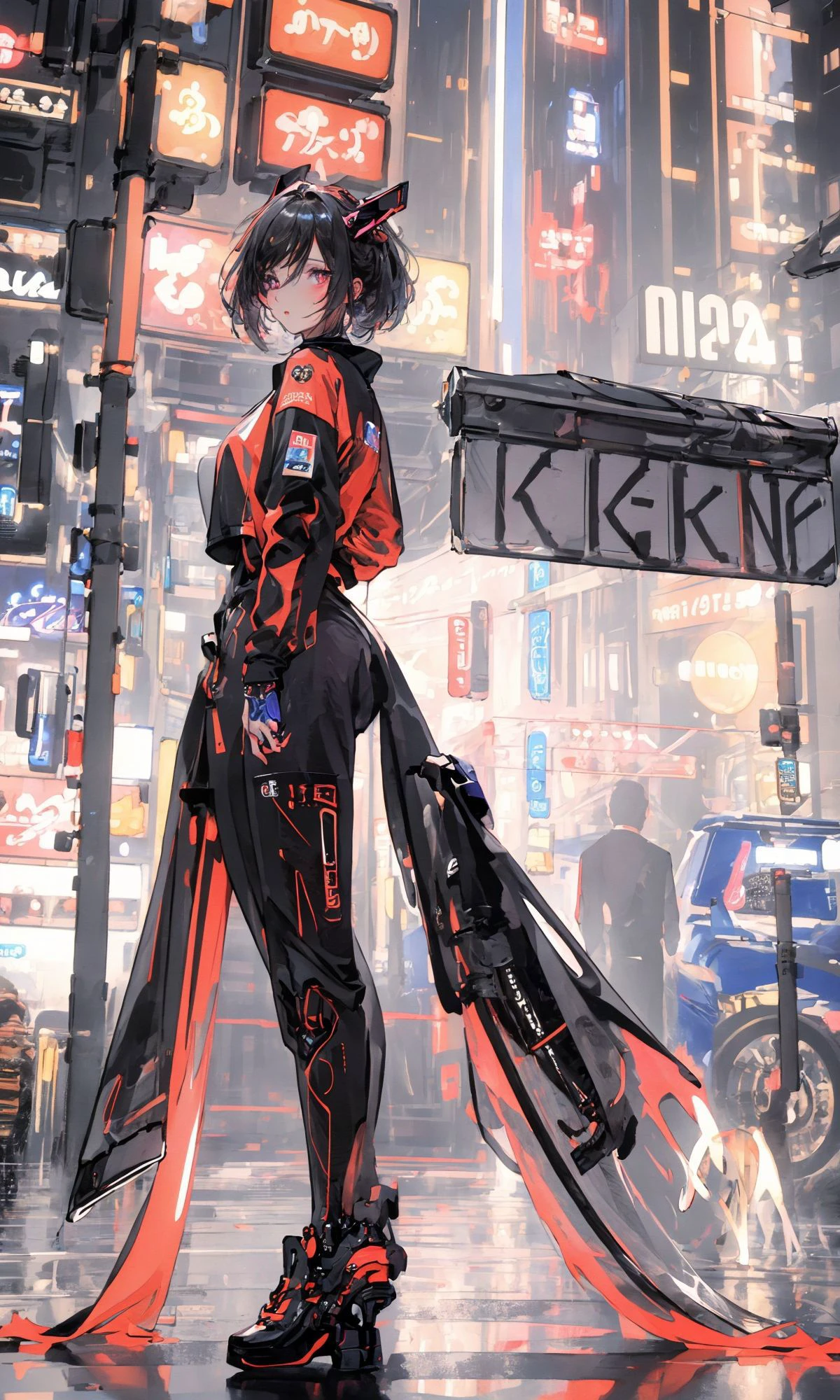 (masterpiece, best quality, high quality, highres, ultra-detailed), <lora:Cyberworld_20230622141420-000018:0.7>, Cyberworld,no no humans, street,neon lights, (masterpiece, best quality, high quality, highres, ultra-detailed),