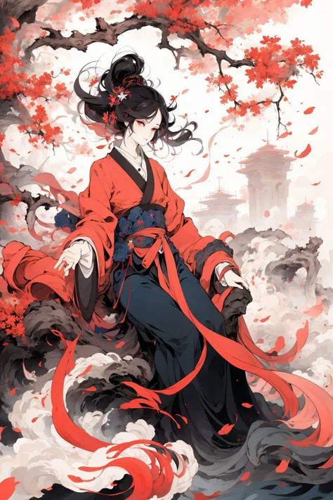 <lora:QingZen:0.8>,5, (masterpiece, best quality, high quality, highres, ultra-detailed),