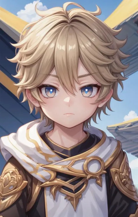1 boy,more details in eyes,cute,looking at viewer, adorabel boy,cute face,details sky,handsome,young,juvenile,((masterpiece:1.4,best quality)),multiple details,colorful hair,eyeshadow,, sfw, <lora:Aether1:1>