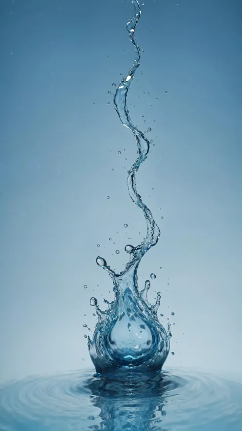 best quality, high quality, masterpiece, high details, detailed, water drop in shape of a flame, water element, water, blue, <lora:xl_more_art-full_v1:0.7>, cinematic, dynamic lighting, <lora:xl-shanbailing-1011-2water:0.8>, abstract, simple background, reflection, swirling water, blue flames,