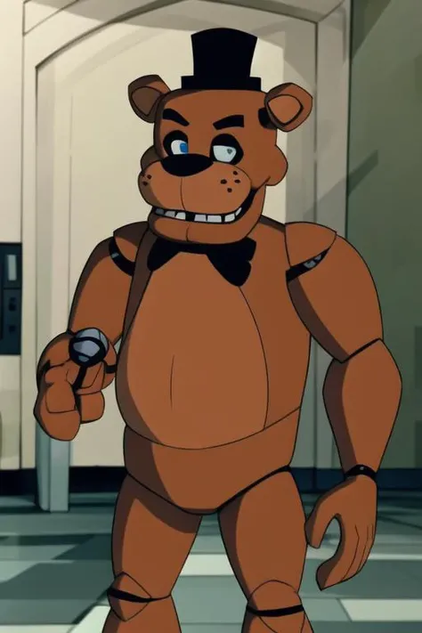 <lora:wyatt-10:1> wyatt, <lora:fnaf-freddy:1> freddy