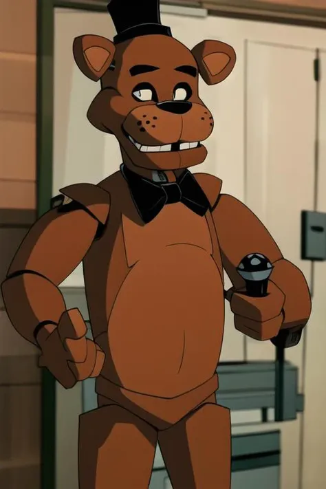 <lora:wyatt-10:1> wyatt, <lora:fnaf-freddy:1> freddy