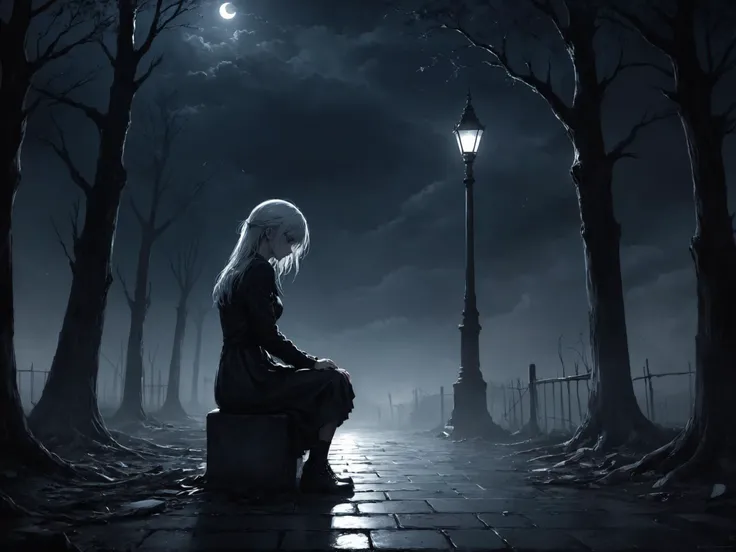 official art, promotional art, If I make another move, if I take another step. Then it would all fall apart, there'd be nothing of me left If I'm crying in the wind, if I'm crying in the night Will there ever be a way? Will my heart return to white?
BREAK This time you're not hurting me! This time I will take a stand!. All the hatred in my eyes building up an evil plan Standing lonely in the night, with the darkness by my side Looking deep inside myself, and revealing only fright
BREAK Will tomorrow ever come? Will I make it through the night?. Will there ever be a place for the broken in the light? Am I hurting, am I sad? Should I stay or should I go? I've forgotten how to tell, did I ever even know?
BREAK This time you're not hurting me! This time I will take a stand!. All the hatred in my eyes building up an evil plan Standing lonely in the night, with the darkness by my side Looking deep inside myself, and revealing only fright
BREAK Will tomorrow ever come? Will I make it through the night?. Will there ever be a place for the broken in the light? Am I hurting, am I sad? Should I stay or should I go? I've forgotten how to tell, did I ever even know?