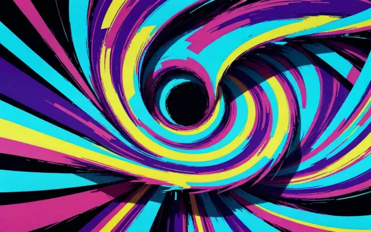 abstract vector glitch art, determination, abstract swirl (anime:0.2), absurdism, caricature, epic dynamic crossthatch