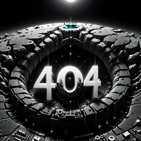 Monochrome "404"text logo, Jade Coral Ivory, Physically based render, Annoyed Distinctive Navy and Coral (<lora:Harrlogos_v2.0:1> <lora:404ra_v4.0.4:1> :1.3) , at Substantive The Seychelles Islands, crowded field and fauna, at Dusk, Proud, Abstract Expressionism, soft lighting, 800mm lens, (art by Hans Hinterreiter:1.1) , extreme nothingness, null, void, empty, vacuous, fiber optics, barren, desolate, integrated circuitry, <lora:InfraBlackholeTechAIp:.45> inblackholetechAI <lora:Randommaxx_dark_offset_v1.1_lora_fp16:.3> . Black and white, contrast, tone, texture, detailed