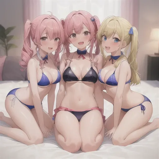 3 girls, party at my home, full body, (((cute girl))), cute cheeks, woo tooth, sweets, 30 years old, sensual pose,