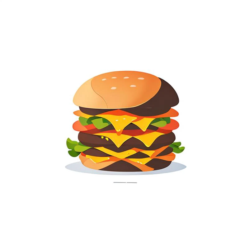 shadow flat vector art,logo, a logo for a burguer shop, burguer, food, ),LogoRedAF ,<lora:LogoRedmond15V-LogoRedmAF-Logo:1>,simple background,