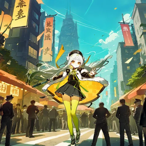 [transparent background, ::0.425],masterpiece, best quality,ningen_mame,ciloranko,sho_(sho_lwlw),tianliang duohe fangdongye,rhasta,
scenery, hat, city, multiple girls, multiple boys, building, 6+boys, outdoors, road, people, cityscape, crowd ,
<lora:GachaSplashAlterXL_V1:0.4>, <lora:DohnaXL_V1:0.5>