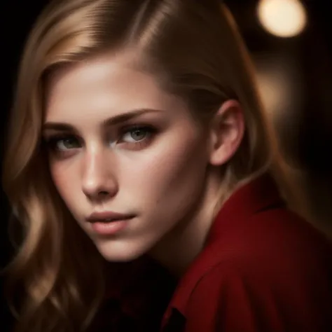 ivetabb, (Masterpiece Photo:) of (Happy) wearing checkered red and black shirt and blue jeans staring at the viewer,(big brown eyes) ,(checkered red and black shirt), (blue jeans),Highly Detailed,(close portrait:1.3),(Feminine:1.4),(beautiful:1.4),(attractive:1.3),calendar pose,perfectly detailed eyes,studio lighting,thematic background, (high detailed skin:1.2), 8k uhd, dslr, soft lighting, high quality, film grain, Fujifilm XT3