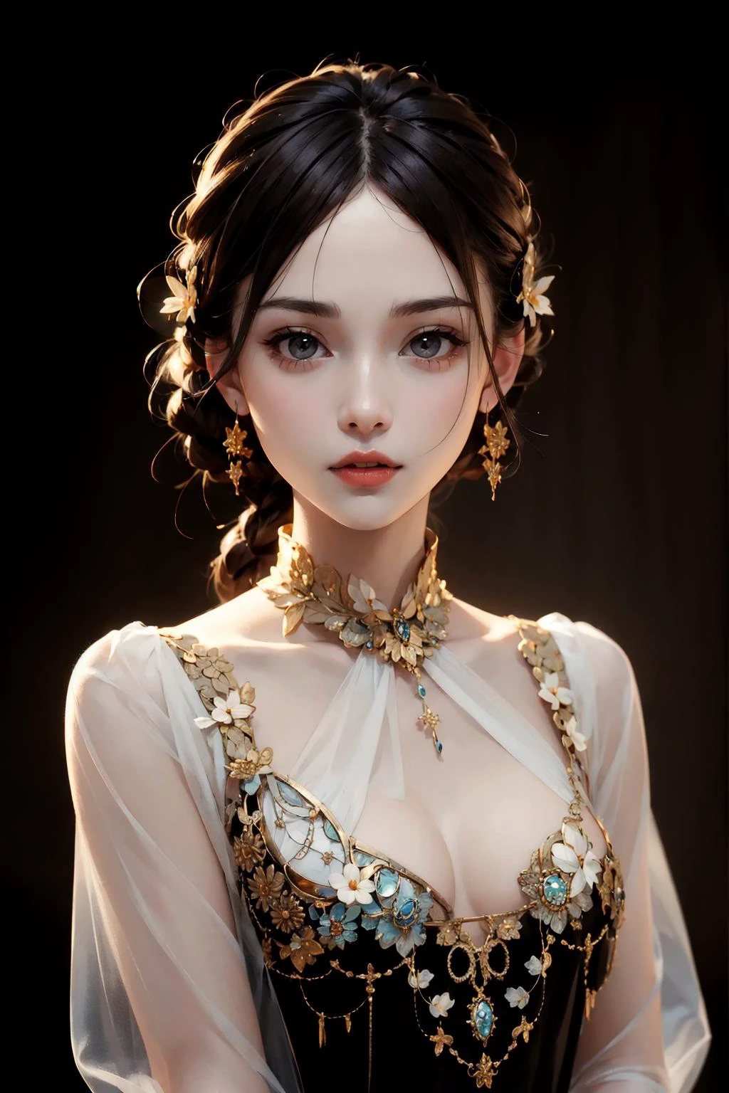 igirl,Glowing butterflies, wonderful light and shadow, ,(high quality), best quality,(realistic), real skin <lora:ButterflyX:1>