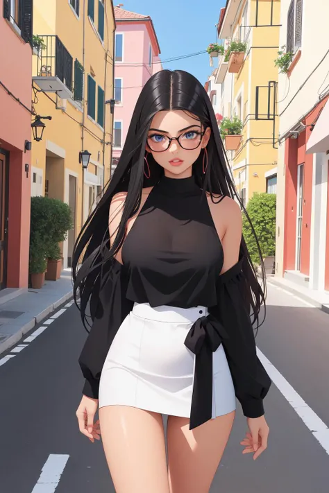 DV_Alex_Vicious, 1girl, dressed, upper body, <lora:flat2:0.3>