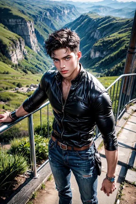 1male, handsome male, adventurous, energy, cowboy_shot, from_above
<lora:add_detail:1>