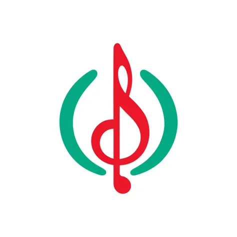 a black and white image of a Music with a red scarf on its head, in the style of minimalistic japanese, colorful animations, logo, tupinipunk, soft and rounded forms, rinpa school, flat shapes