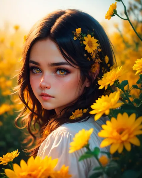((1girl in)), A slight smil, ((nettle)), Nettle bushes, Night, Stars,  Cinematic lighting, Dinamic Light, Fog,  Nettle bushes, Thorny nettle bushes