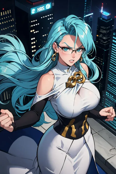 Fubuki, (green fur), [black fur], (Perfect eyes:1.3),green eyes, dress, long sleeves, jewelry, collar, green dress, (fur shelter:1.2), taut dress, tight clothing, Covered navel, shelter (realist:1.5), (venusbody), (giant breasts:1.4), (Wide hips:1.3), (thick thighs:1.4), (((Best Quality)), ((Masterpiece)), (mature woman), photorealist, photorealist face, cinematic light, (cutaneous denture:1), beautiful, female, (Perfect face:1.1), (Perfect eyes, detailed eyes), perfect hands, curves:1.5, narrow waist:1.2, large eyes), (1 girl:1.4, Alone, enfocarse Alone, ((sfw:1.3)), looking at the viewer, dynamic pose, seductive smile), City, Cityscape, horizon,