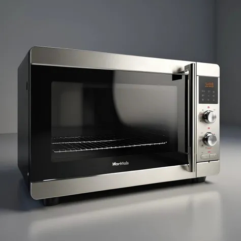 Microwave oven,black mirror finish,silver brushed handle,3knobs,Individual object,a computer rendering,white_background,octane render,morphyrichards {masterpiece},{best quality},highres,8k,wlop,stunning,much detail,UHD,