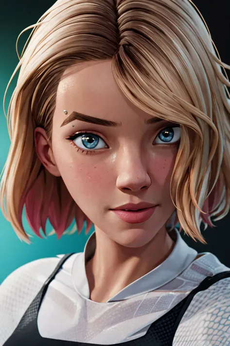 <lora:SpiderGwen:0.7>, 1girl ,solo,gwen stacy,spider web print, spider gwen , body suit , superhero, masterpiece, best quality, highest quality, cinematic lighting, (volumetric lighting), extremely detailed CG unity 8k wallpaper, focused, 8k wallpaper, 4k wallpaper, extremely detailed, ultra realistic, photorealistic, sharp focus, absurdres, (HDR:1.2), (high contrast), photograph, detailed and intricate, instagram, close-up portrait, vibrant, 4K HQ, sharp focus, (Ultra realistic [[photo]], detailed face:1.0), (detailed eyes:1.0), (realistic photo:1.1), (masterpiece:1.0), detailed background