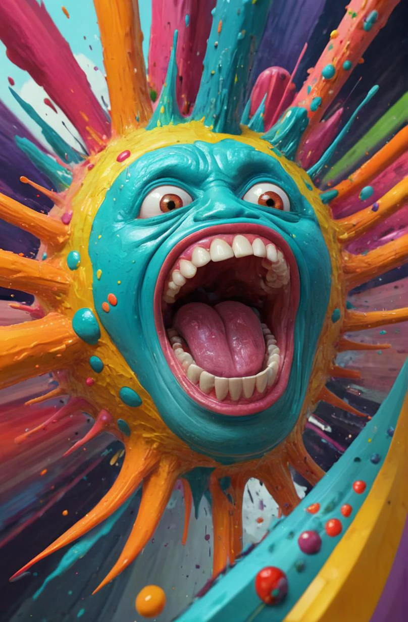 wacky, colorful, crazy, abstract, epic, vibrant, atmospheric, detailed, intricate, digital painting, concept art, sharp focus, fun, illustration