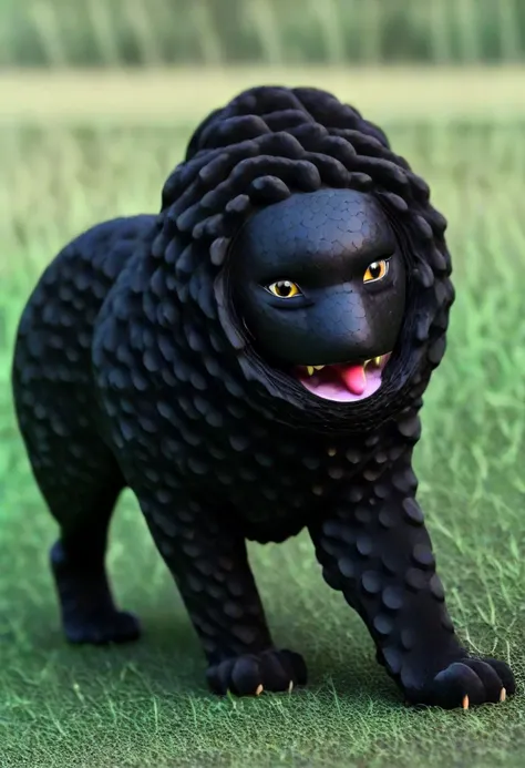 a black leopard