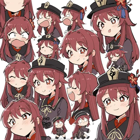 masterpiece, best quality, hu tao \(genshin impact\),> <,^ ^,+ +, @ @,
<lora:style05-xl:1>,multiple girls,white background,(chibi:1.5),multiple view,face,smile,sad, open eyes,closed eyes, half-closed eyes, angry,profile, upper body,
no border,too many,overflow,