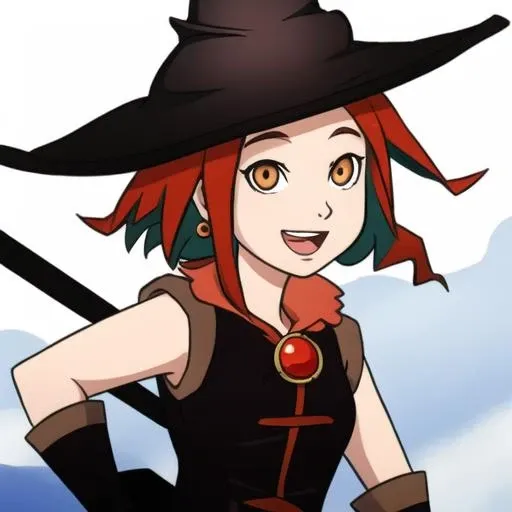 <lora:witch:1>, tw33ny, witch hat, 1girl