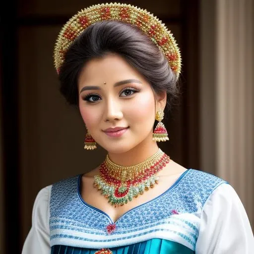 portrait photo of a pretty woman in a traditional dress <lora:Desiness_Slider_SD15:0.0>